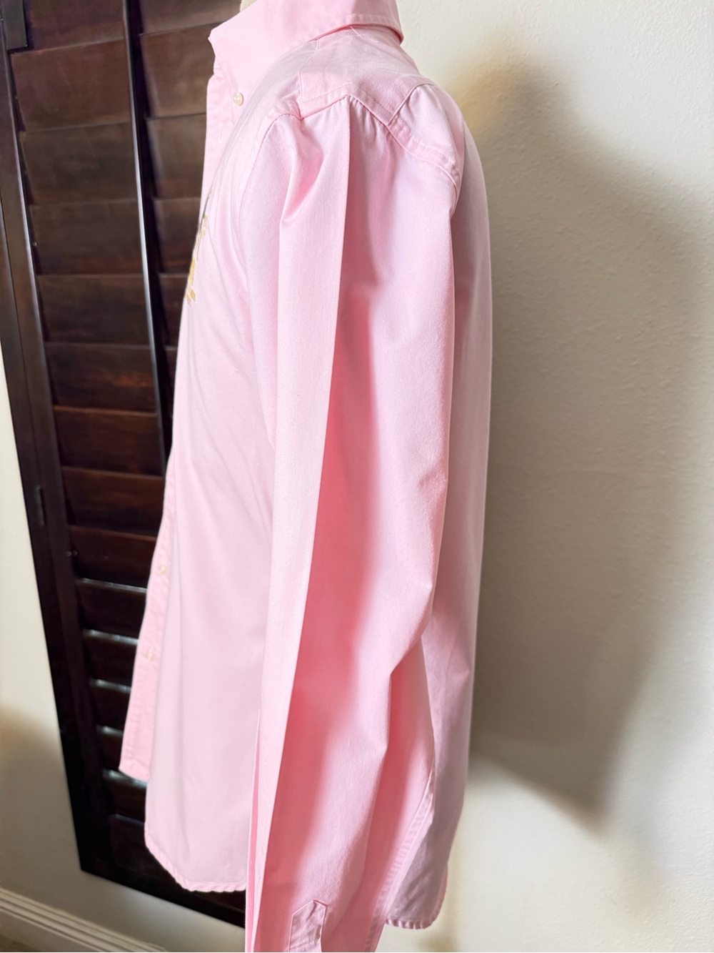 Polo Ralph Lauren Men's XXL Pink 381 Equestrian Embroidered Shirt - Picture 6 of 10